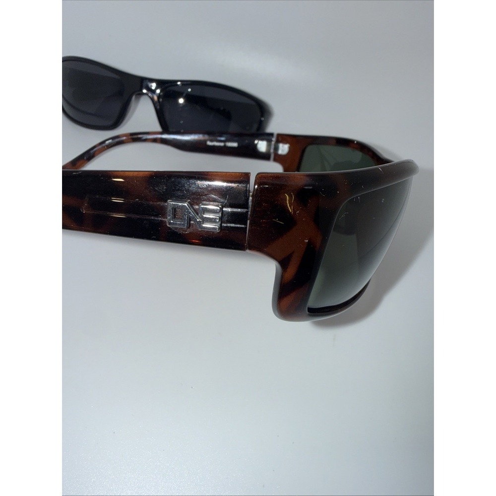 2 pairs ONE by Optic Nerve Authentic Sunglasses Polarized Wrap-Fourteener &Black - Picture 7 of 13
